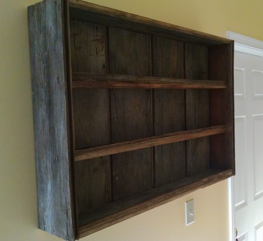 Custom Woodworking Solutions and Products -- 18th Century Reclaimed Wood Spice Rack